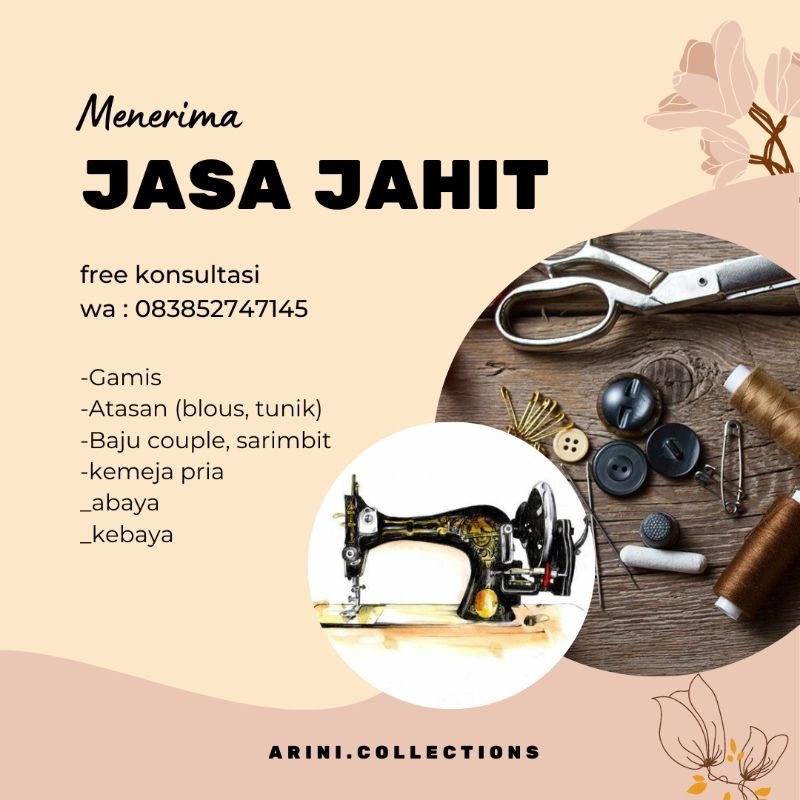 Jasa jahit baju/jasa jahit baju murah/jasa jahit baju custom/jahit online/penjahit online
