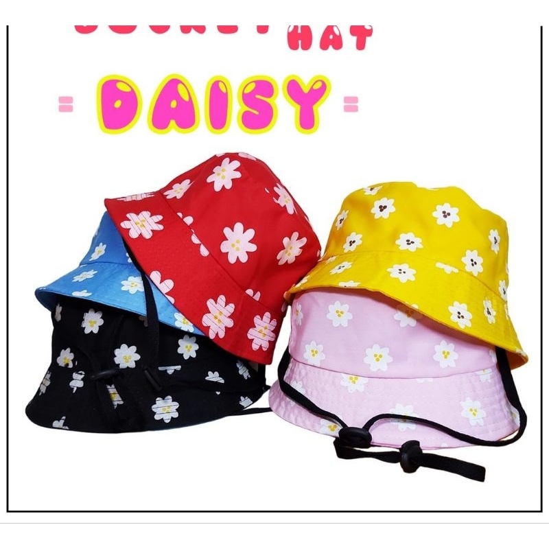 TOPI BUCKET ANAK BUNGA DAISY