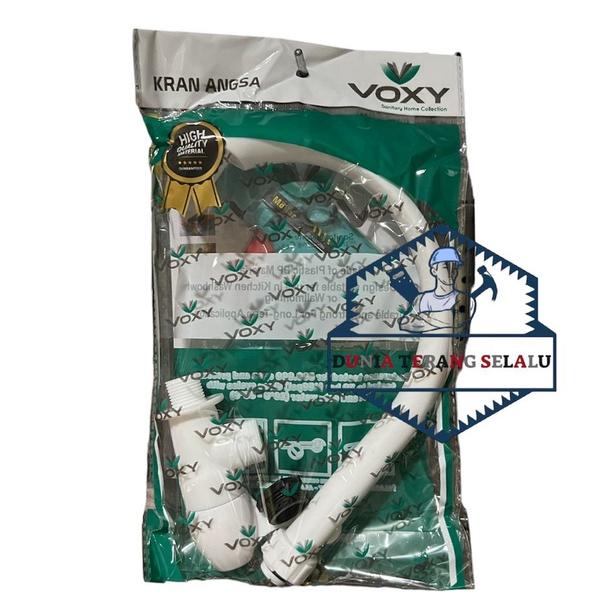 Kran Angsa PVC VOXY model ENGKOL 1/2 verloop 3/4 - Kran Tembok Plastik  - Kran Air Leher Angsa - Keran Bak Cuci Dapur - Kran Cuci Piring VOXY