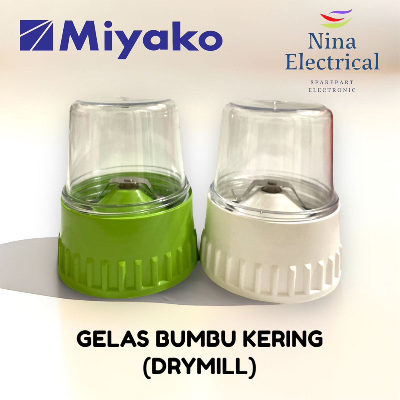 Gelas Blender Bumbu Kering (DRY MILL) MIYAKO BL 101 PL (conector karet)