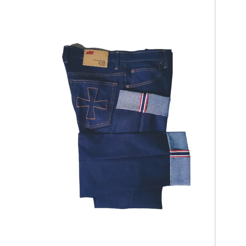 raw denim selvedge  blu indigo 14 oz ✅