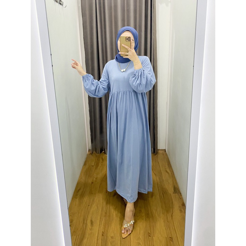 Balena Midi Dress bahan Crinkle