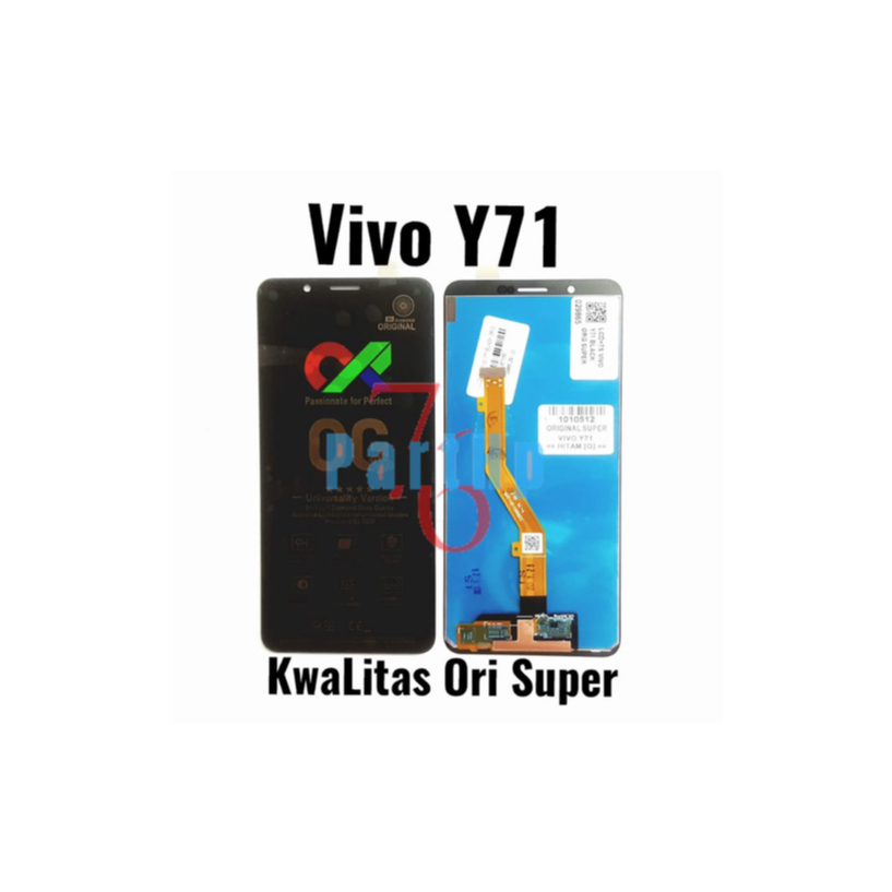 Lcd Touchscreen Fullset Kwalitas Ori Super Vivo Y71 - Hitam