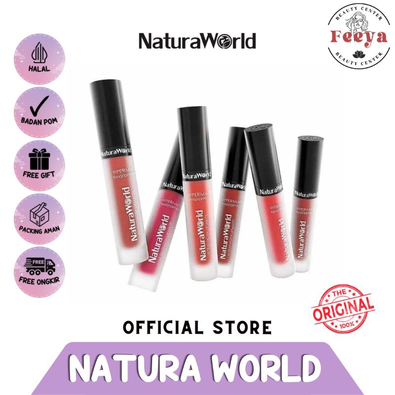 [MEMBER RESMI] LIPMATTE NATURA WORLD ULTRASMOOTH LIPMATTE ORIGINAL 100% / LIPMATTE TAHAN LAMA / LIPM