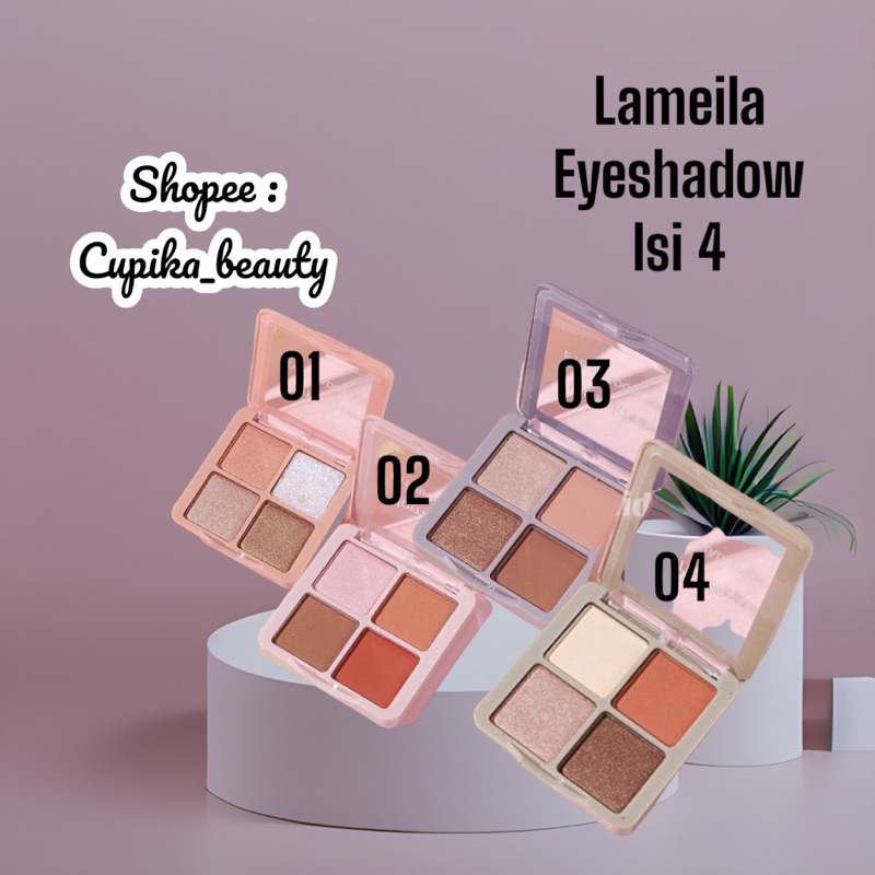 &lt;o.x&gt; lameila eyeshadow isi 4 best seller - palette eyeshadow lameila