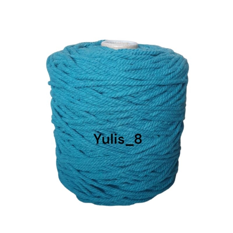 Benang macrame katun premium 4mm, 500g