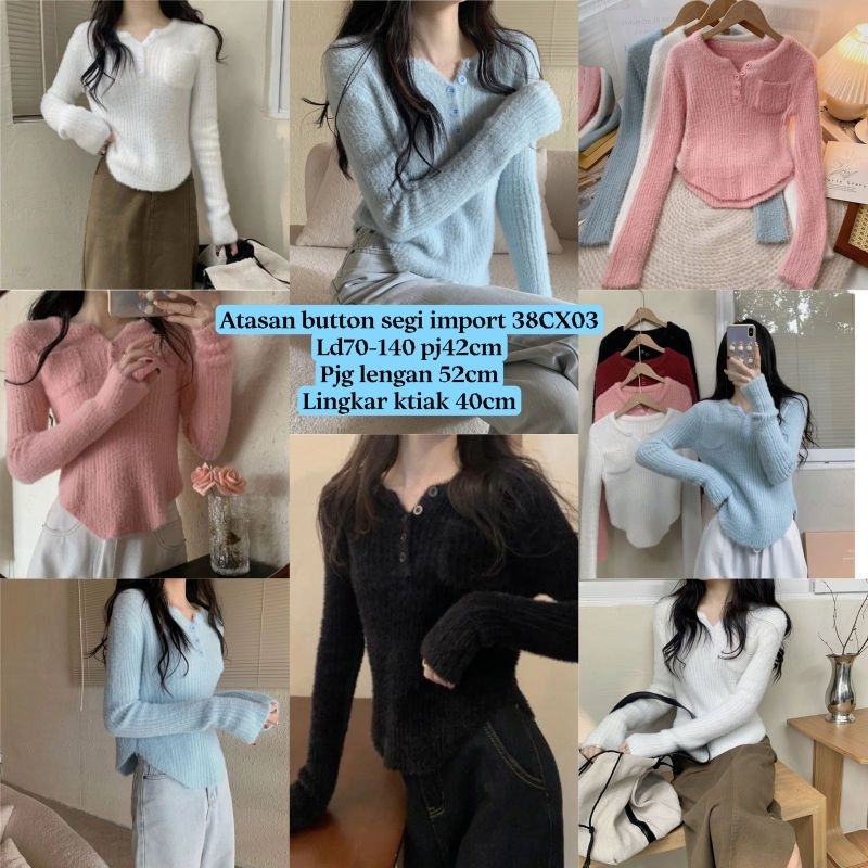 atasan/baju rajut/ baju impor
