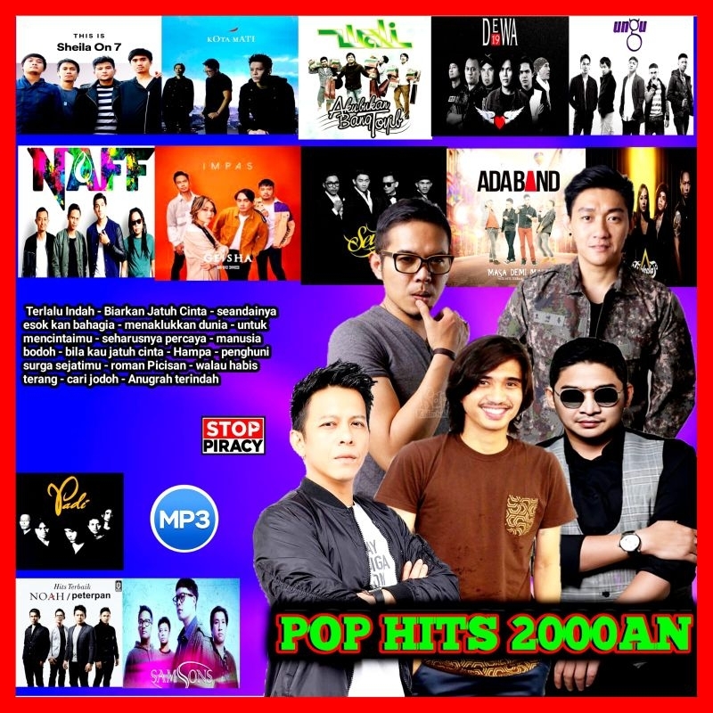 KASET MP3 LAGU POP INDONESIA 2000 AN-LAGU POP TERPOPULER-KASET MP3 BUAT DI MOBIL-KASET MP3 CAMPURAN-