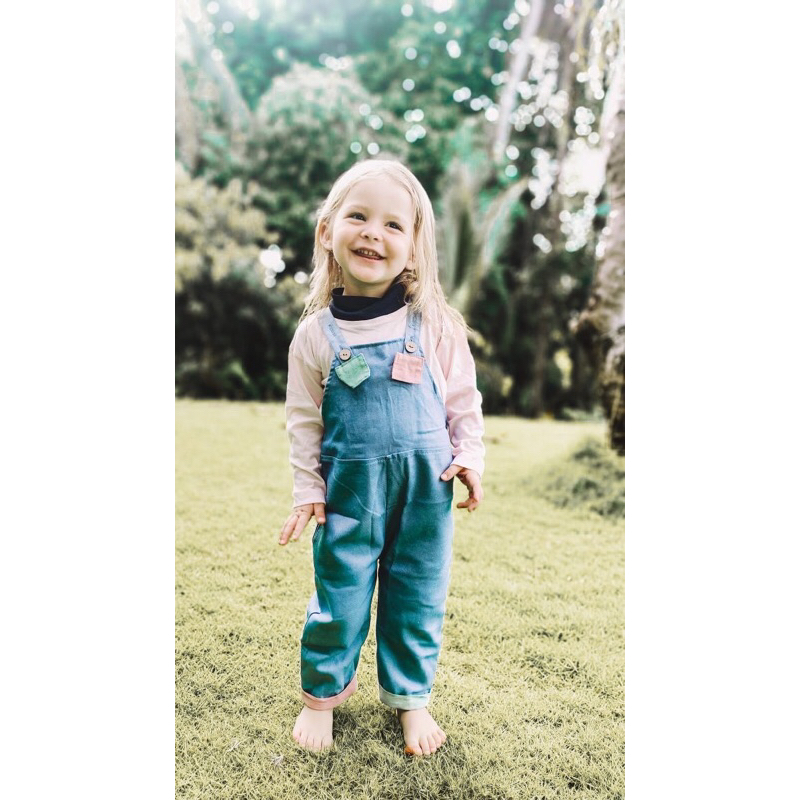 RACHIDKIDS / OVERALL JEANS ANAK / JESSI OVERALL SET