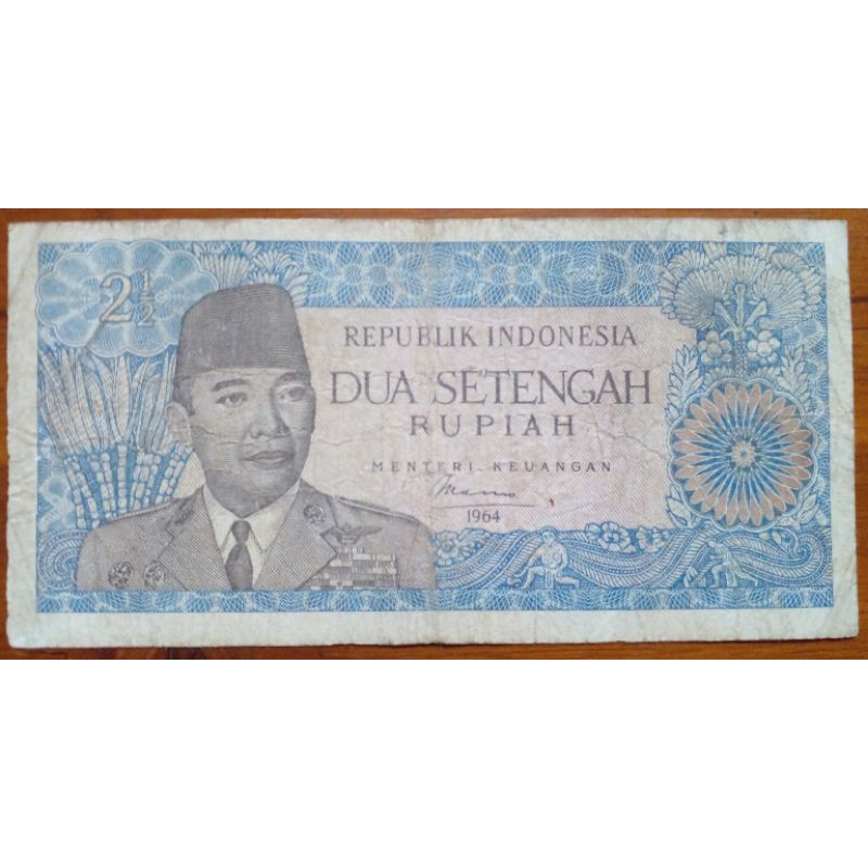 2,5 Rp Uang Kertas 1964 Vf