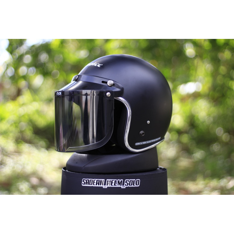 (PROMO) HELM BOGO CLASSIC list Chrome Ber-SNI