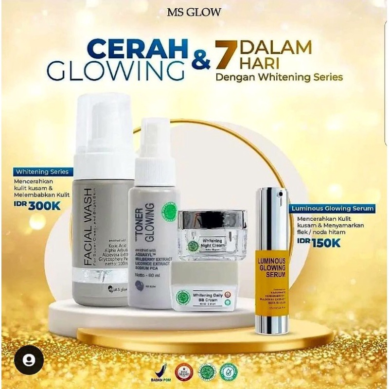 MS Glow Paket Wajah + Serum All Variant | MS Glow Paket Serum