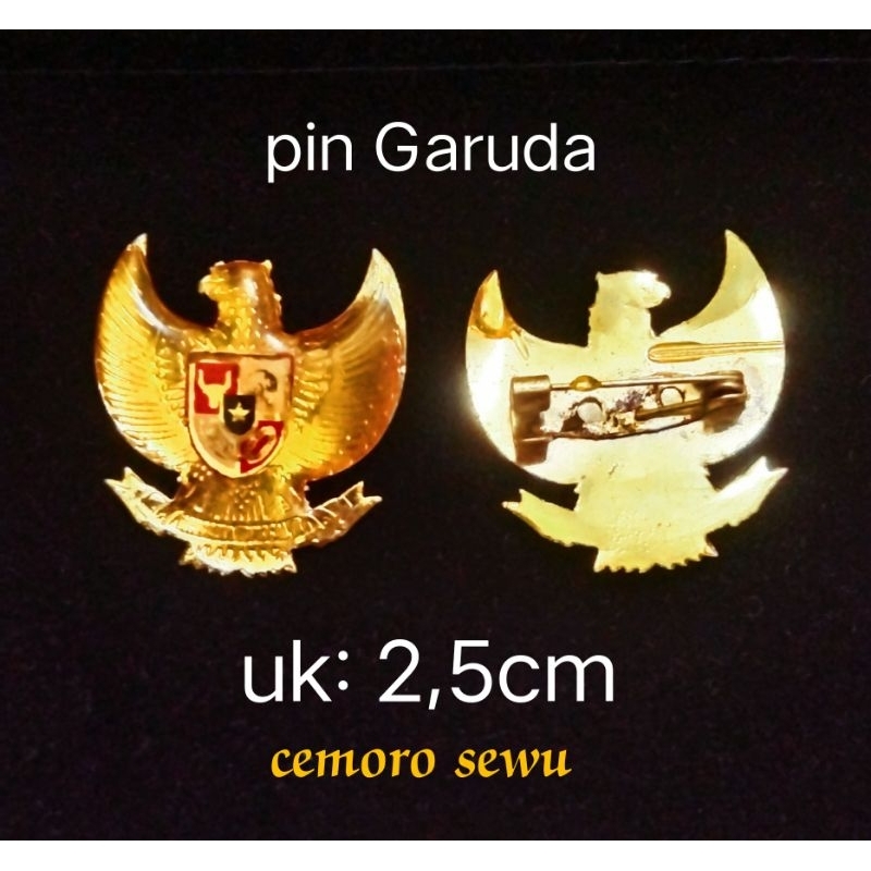 pin garuda 2,5cm bros garuda peci paskibra