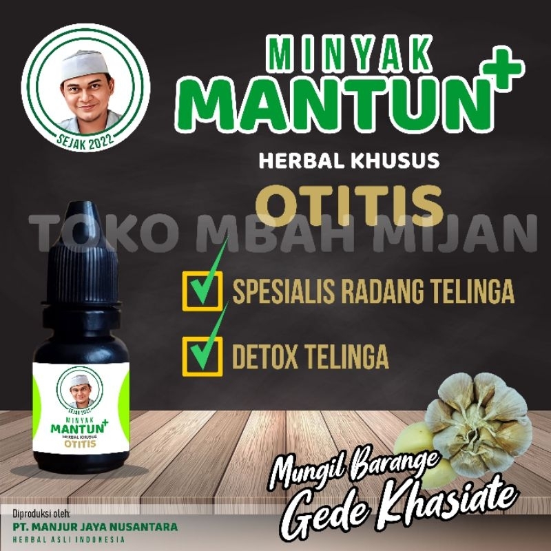 Mantun Hitam Herbal Radang Telinga