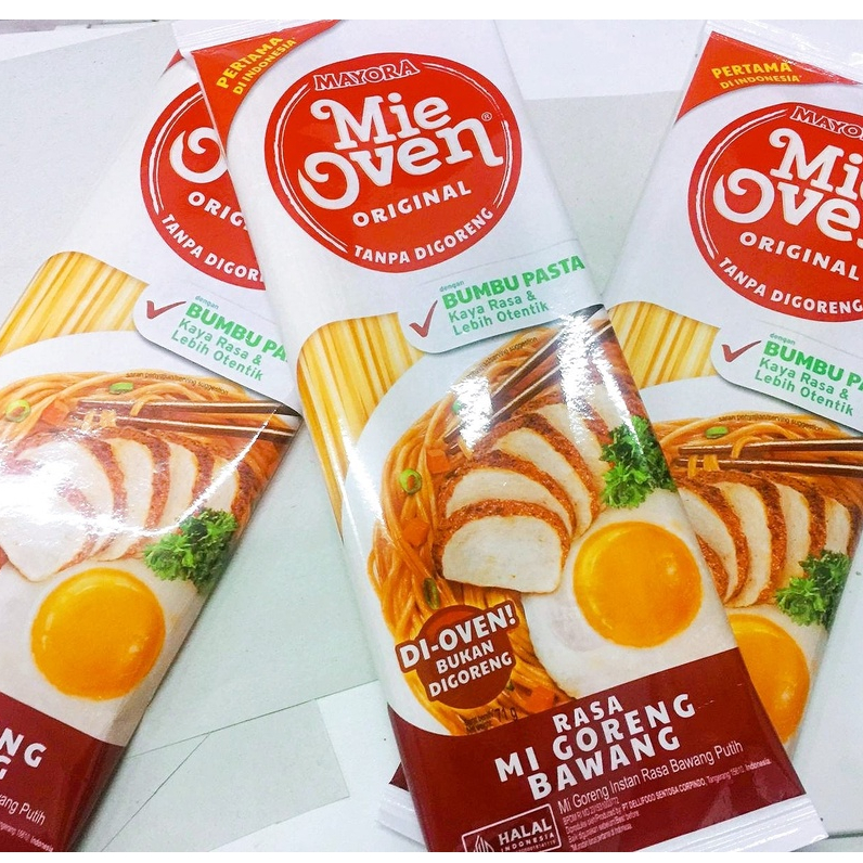 Mie Oven Goreng MAYORA - Mi Goreng Instant Rasa Bawang Putih