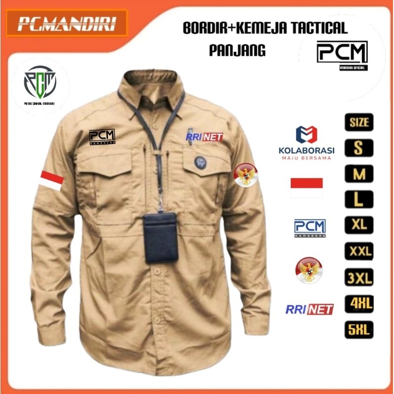 Custom Bordir dan Kemeja Tactical PDL Lapangan