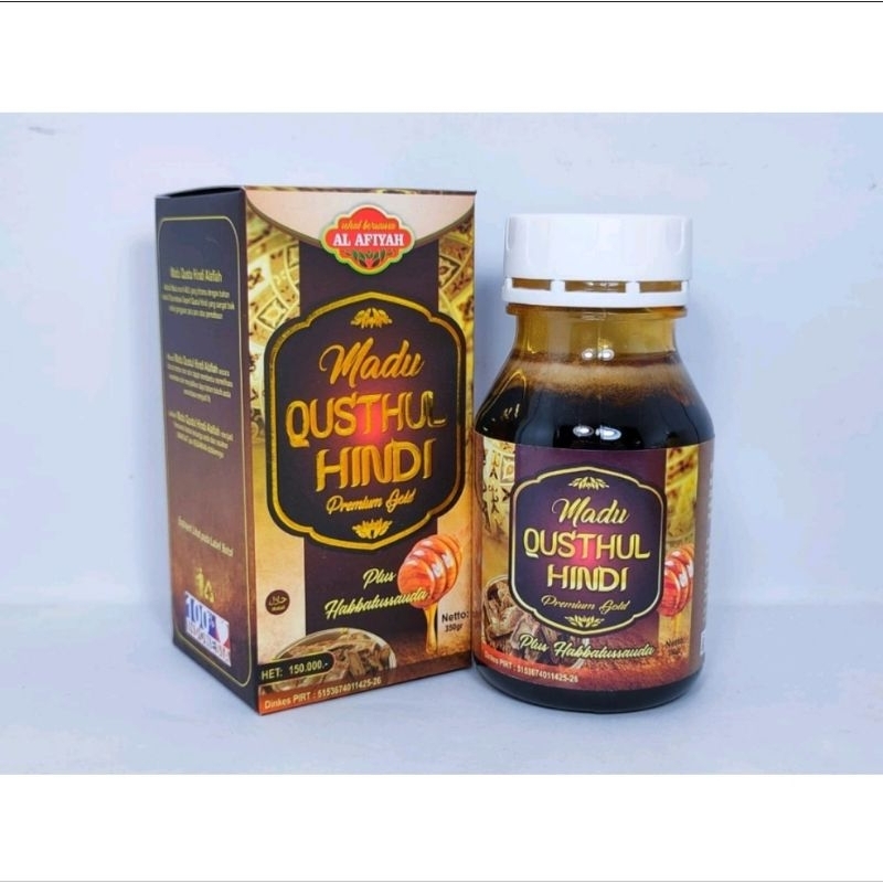 

Madu Qusthul Hindi Madu Herbal Plus Habbatussauda Propolis 350gr