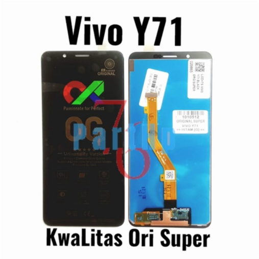 Lcd Touchscreen Fullset Kwalitas Ori Super Vivo Y71 - Hitam