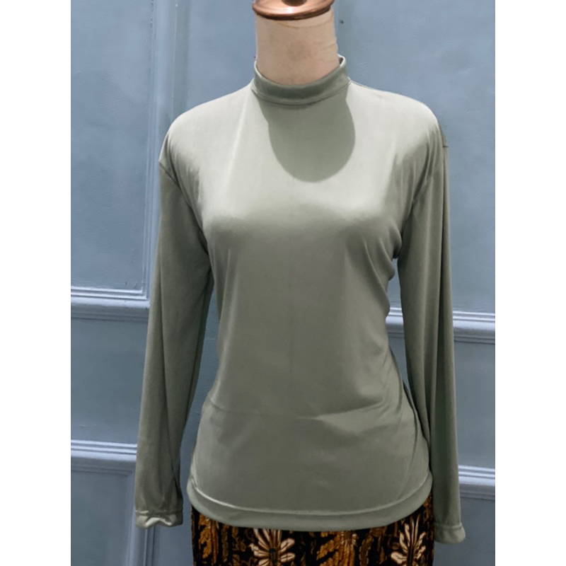 manset dalaman wanita/manset kaos polos sleting belakang/manset bahan melar/manset kaos /pakaian wan