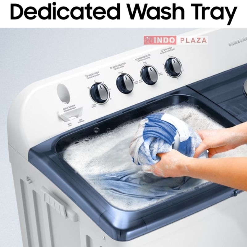 MESIN CUCI SAMSUNG 2 Tabung WT15K5200MB 15 Kg / WT16B5240BA 16 Kg