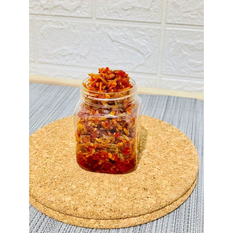 

Olahan Ikan Asin Teri Medan Spicy 120gram