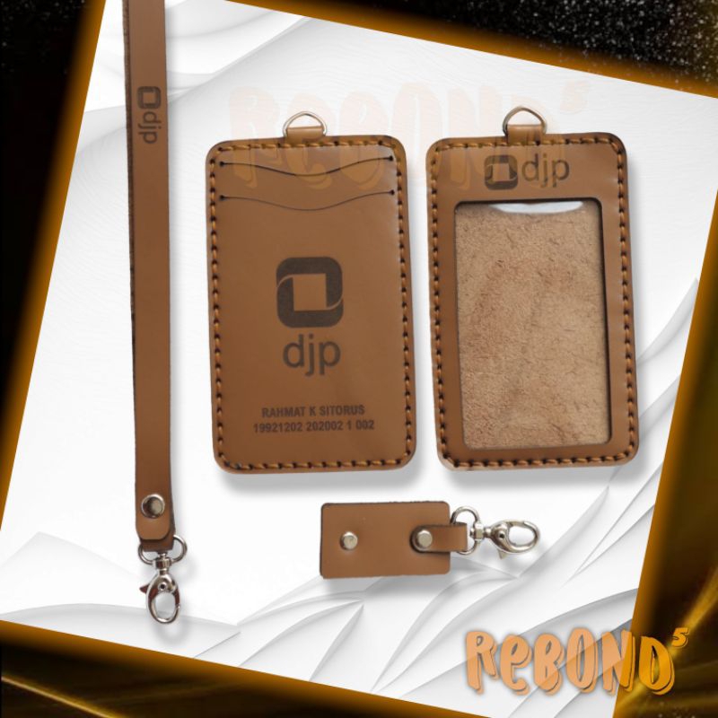 

ID CARD HOLDER KULIT ASLI CUSTOM GRAFIR NAMA LOGO