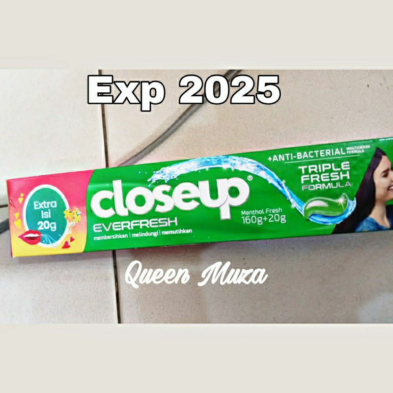 Closeup Triple Fresh Menthol 160g+20g / Odol Pasta Gigi Close up Hijau