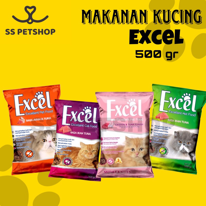 Excel / Excel kitten Makanan Kucing
