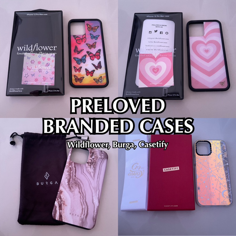 [PRELOVED] Branded Case iPhone 12 Promax Burga Wildflower Casetify