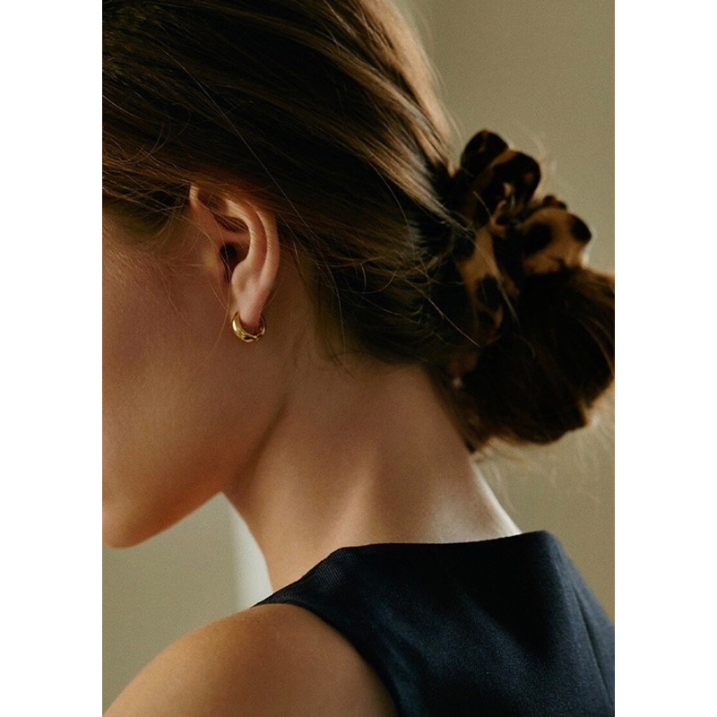 Ark.co - Criola earrings anting statement gold chunky hoops minimalis