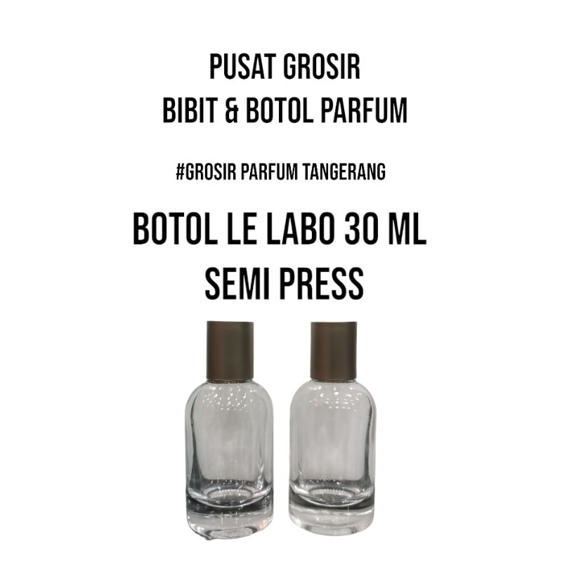 BOTOL LE LABO 30 ML SEMI PRESS TUTUP HITAM & GREY - BOTOL PARFUM