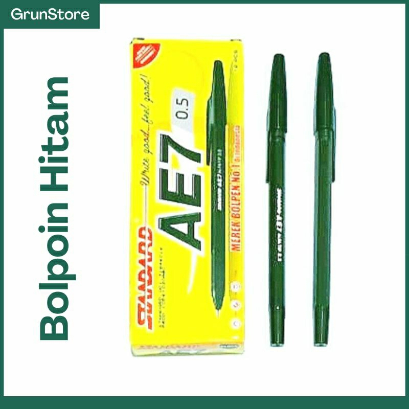 

Bolpoin standard AE7 hitam merah / bolpoin standard 0.5