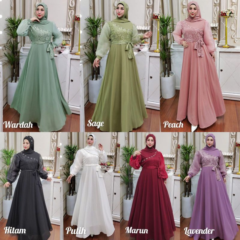 COD || AURORA DRESS || BY ASOPUROH || FASHION MUSLIM