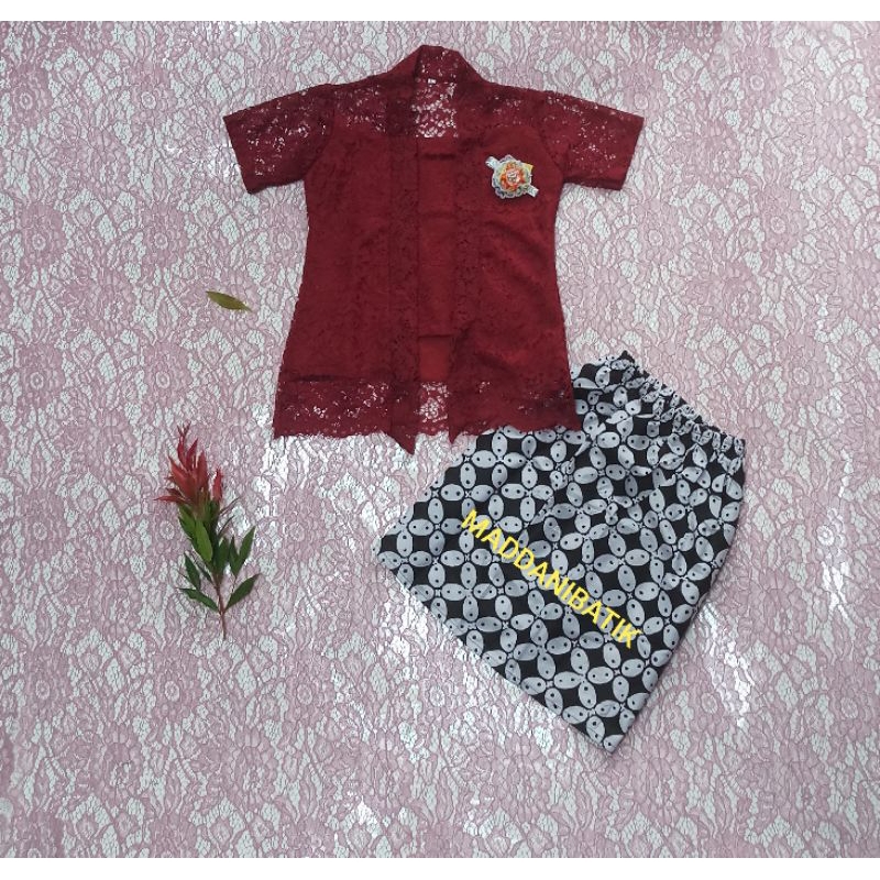 SETELAN Kebaya Anak Perempuan #MerahPutih