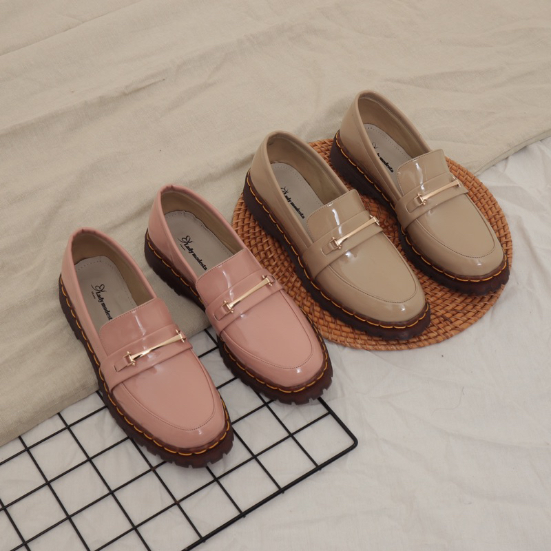 Joana jolla Pink x Cream | Size 36-44 | Loafersjumbo