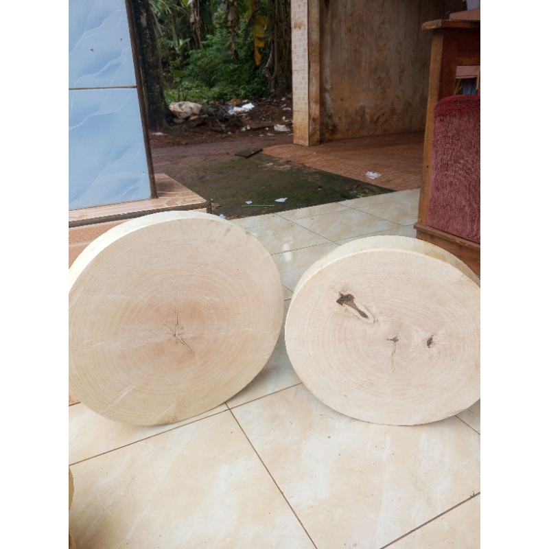 talenan kayu bulat diameter 50 cm