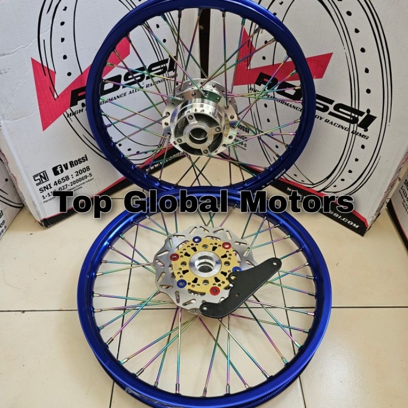 Velg Sonic150R Sepasang Bonus Piringan Depan dan Breket / Velg Sonic150R Sepasang