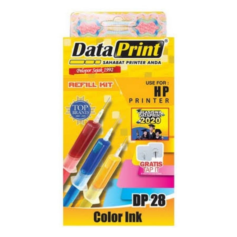 Data Print Tinta Refill Printer HP DP 27 DP 28