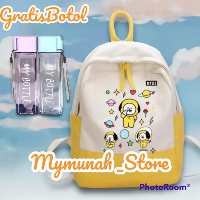 Tas Ransel Sekolah SD TK Anak Perempuan BT21 Lucu