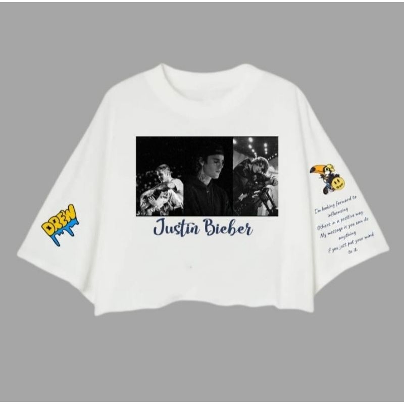 MRSNZ -CROP TEE OVERSIZE JUSTINE BIEBER TO DREW