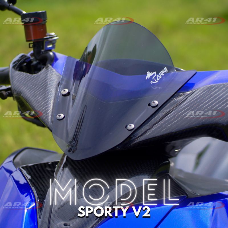 Windshield Visor Aerox standar MODEL SPORTY V2, visor aerox AR41