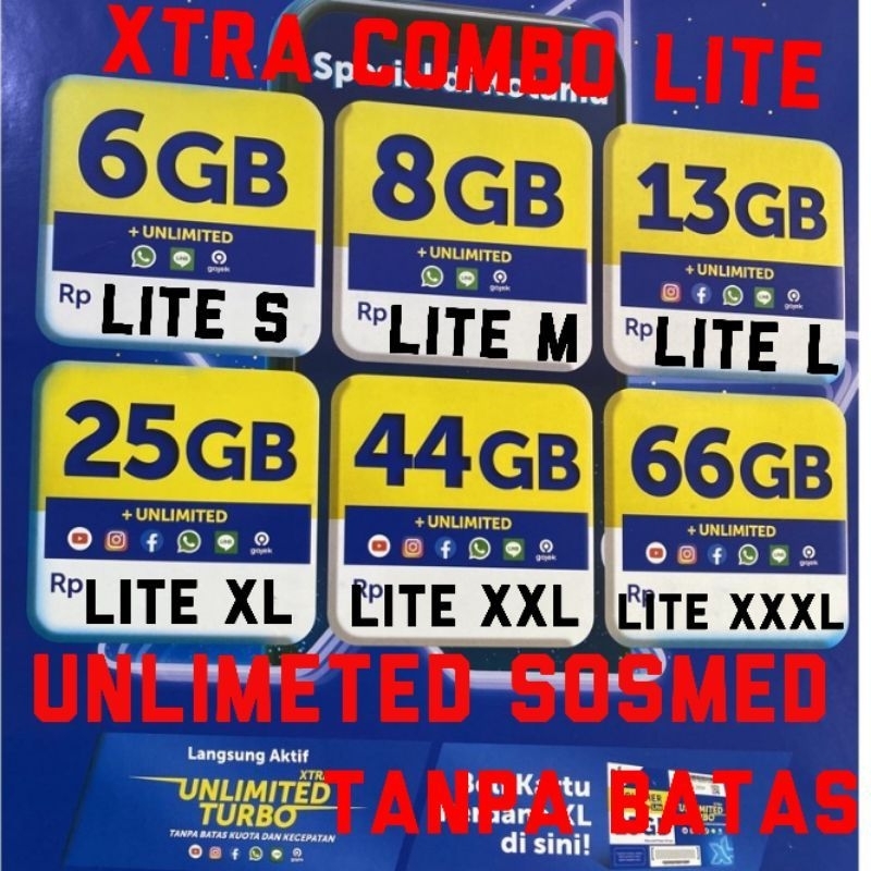 TERMURAH ISI ULANG KUOTA XL COMBO LITE UNLIMETED | COMBO FLEK UNLIMETED | COMBO REG | XTRACOMBO VIP 