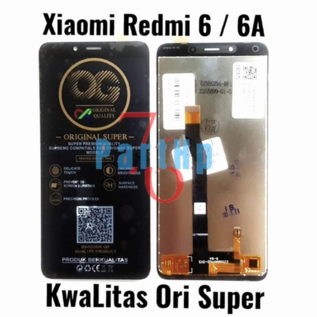 Lcd Touchscreen Fullset Kwalitas Ori Super Redmi 6 - 6A - Putih