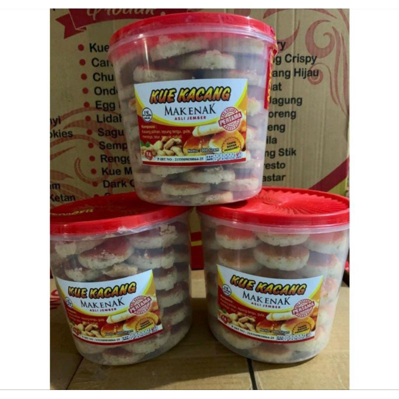 Kue Kacang Mak Enak Jember ORIGINAL / Mak Enak / Kue Lebaran Kue Kacang / Kucang Asli Jember