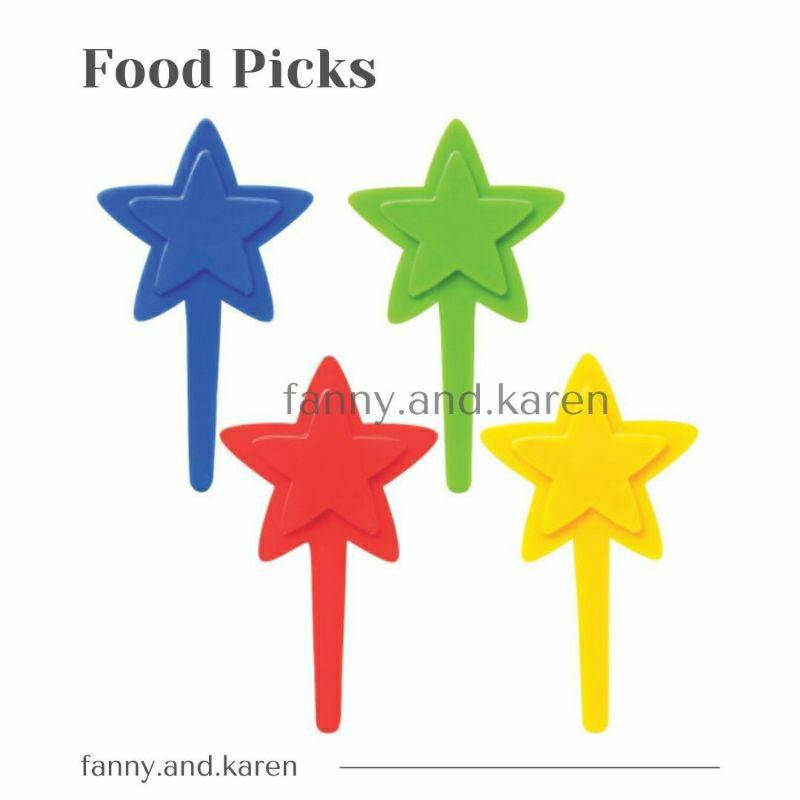 Food Pick Foodpicks Star Double Layer (Tusuk Bento Topi Bintang)