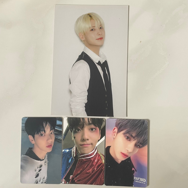 Photocard Soobin Harley dan Lucky Draw Powerstation Freeze era, Photocard Taehyun Album Chaotic Wond