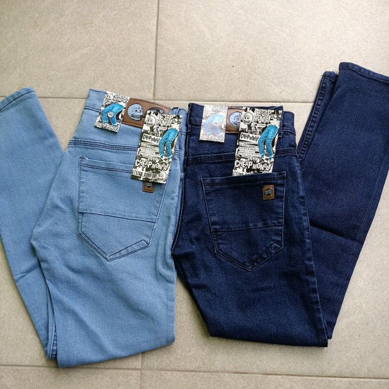 Celana  Jeans Panjang Pria Slim fit Stretch skinny