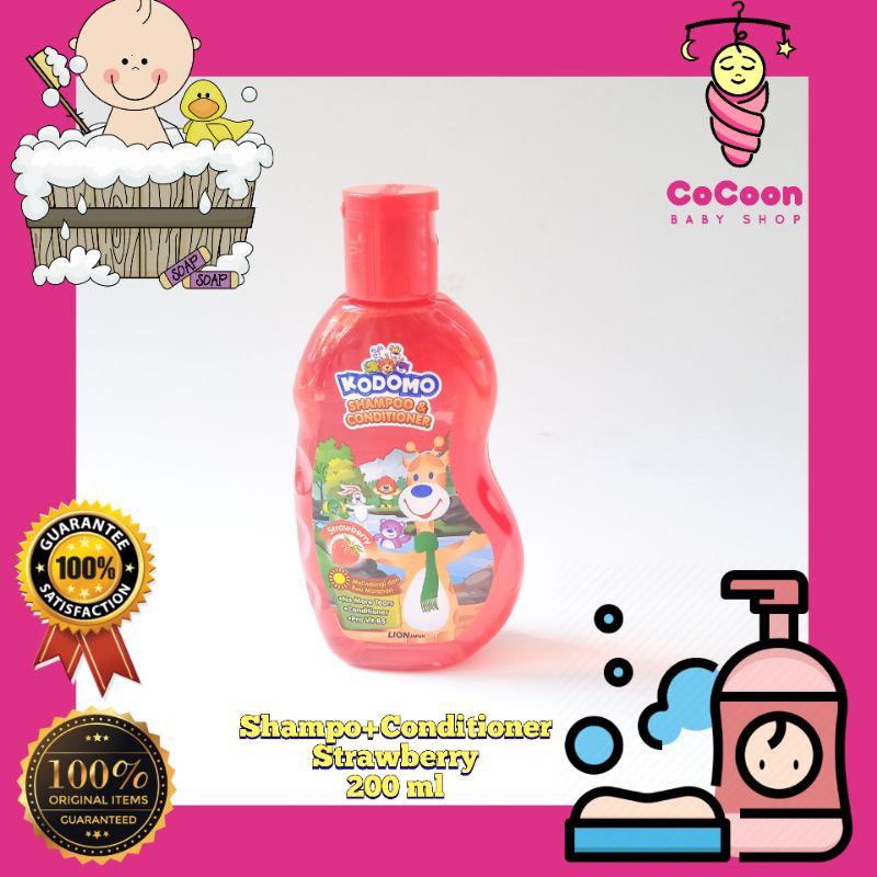 Sampo Anak Bayi Kodomo Shampoo Conditioner Stroberi Strawberry 200 ml