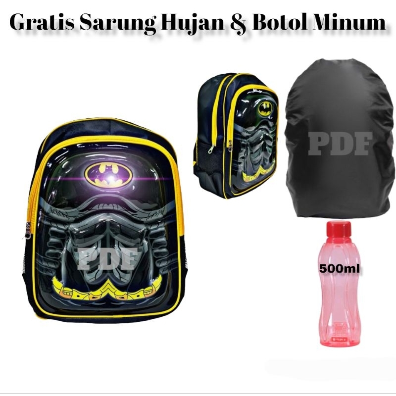 PDF Tas Ransel Anak TK s/d 3SD Tas Ransel 3D Bisa Nyala Gratis Sarung Hujan Dan Botol Minum