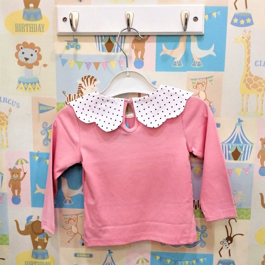 FERGORI Blouse Kerah Polkadot 23665 - Blouse Anak Perempuan